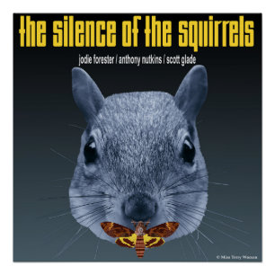Póster El silencio de las ardillas - una parodia