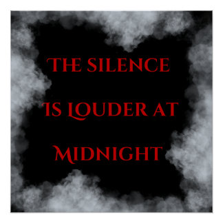 Póster El silencio es más fuerte a medianoche 
