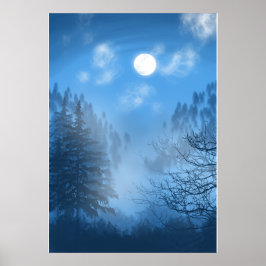 Póster El silencioso Poster del dosel forestal