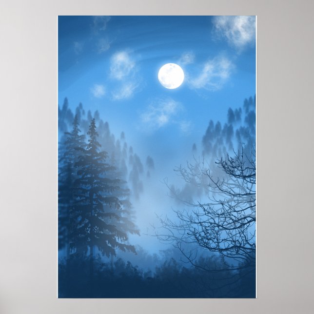 Póster El silencioso Poster del dosel forestal (Frente)