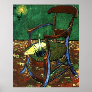 Póster El sillón de Paul Guaguin de Vincent van Gogh