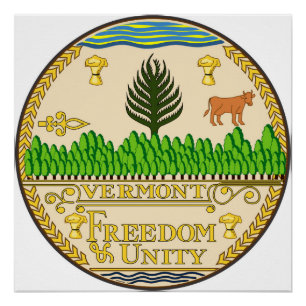 Póster El símbolo de la república de América del sello