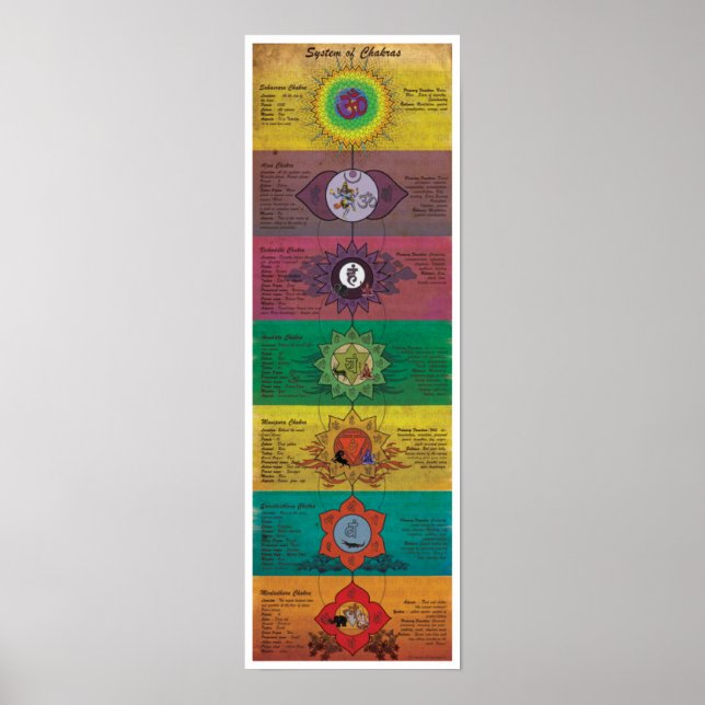 Póster El Sistema De Chakras (Frente)