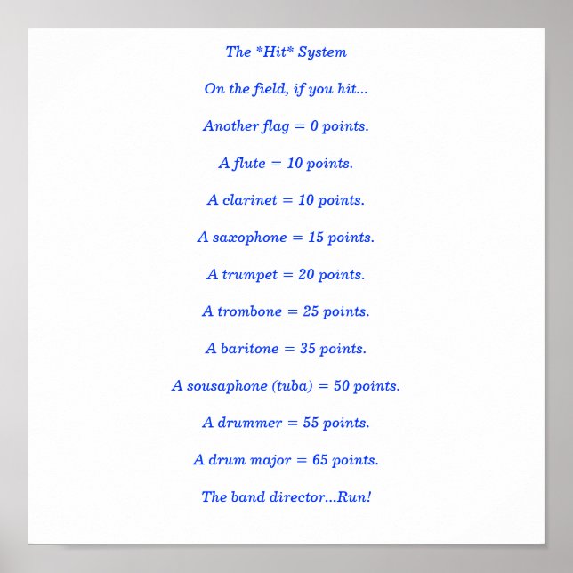 Póster El sistema *Hit* (Frente)