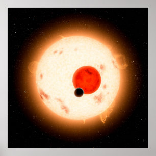Póster El sistema Kepler-16.