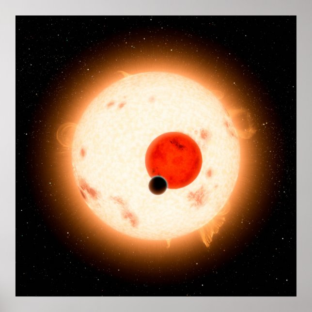 Póster El sistema Kepler-16. (Frente)