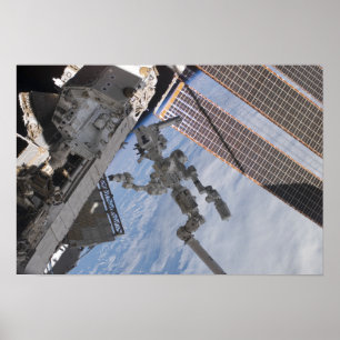 Póster El sistema robótico Dextre construido en Canadá