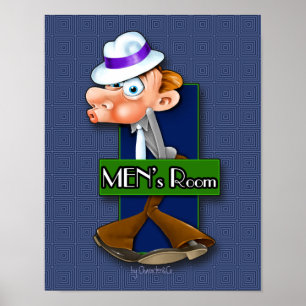 Póster El sitio de hombres único firma adentro el tema