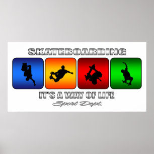 Póster El Skateboarding De Guay Es Una Forma De Vida
