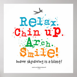 Póster ¡El Skydiving cubierto es una explosión!