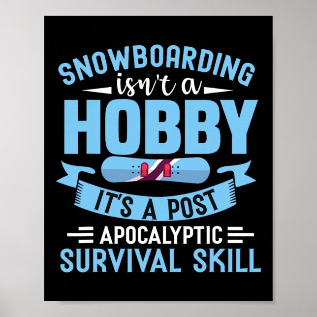 Póster El Snowboard no es una perilla (Frente)