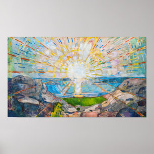 Póster El Sol 1909   Edvard Munch