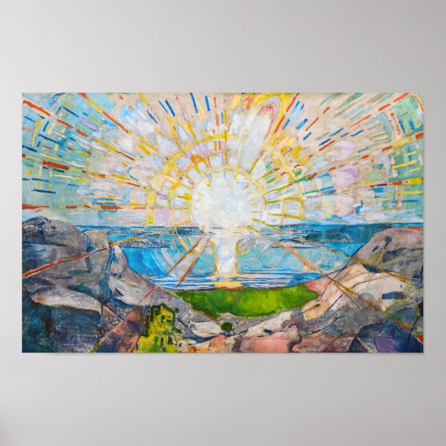 Póster El Sol 1909 | Edvard Munch | (Frente)
