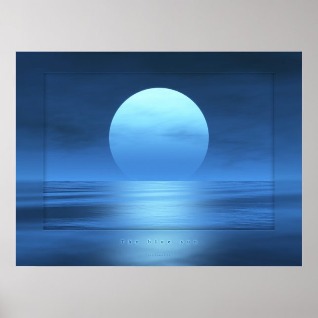 Póster El sol azul (Frente)
