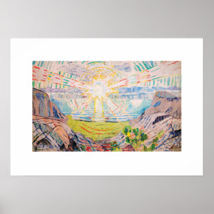 Póster El sol de Edvard Munch