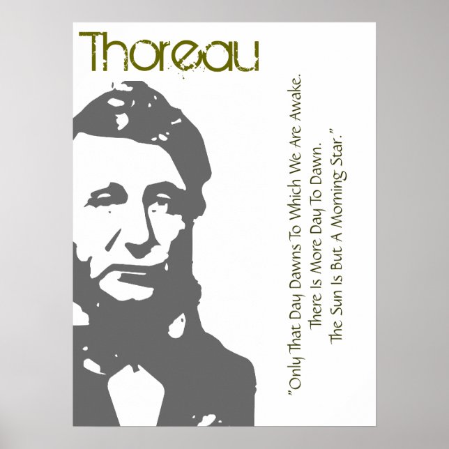Póster El Sol Es Un Poster De Thoreau, Estrella De La Mañ (Frente)
