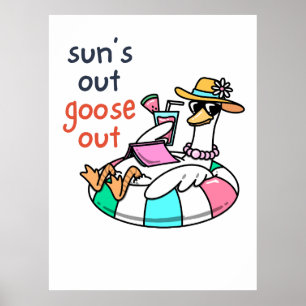 Póster El Sol Está Fuera, el Ganso Está Fuera, Pato de Ve