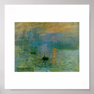 Póster El sol naciente de Claude Monet
