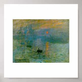 Póster El sol naciente de Claude Monet