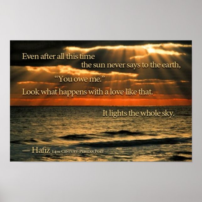 Póster El Sol nunca dice (Frente)