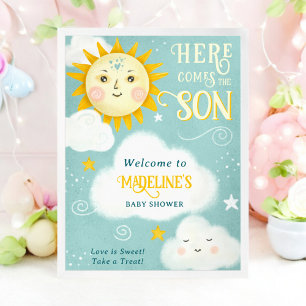 Póster El Sol retro y caprichoso viene aquí el hijo de la