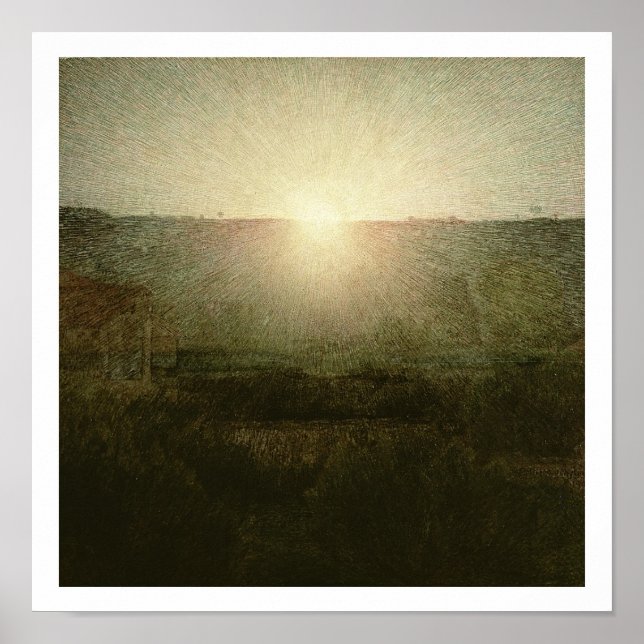 Póster El Sol (Sol Naciente) 1904 (aceite sobre lienzo) (Frente)