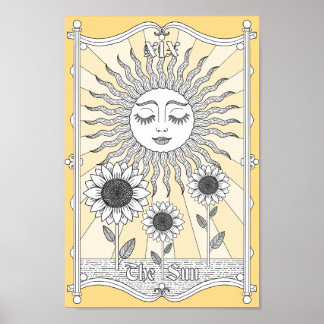 Póster El Sol Tarot XIX