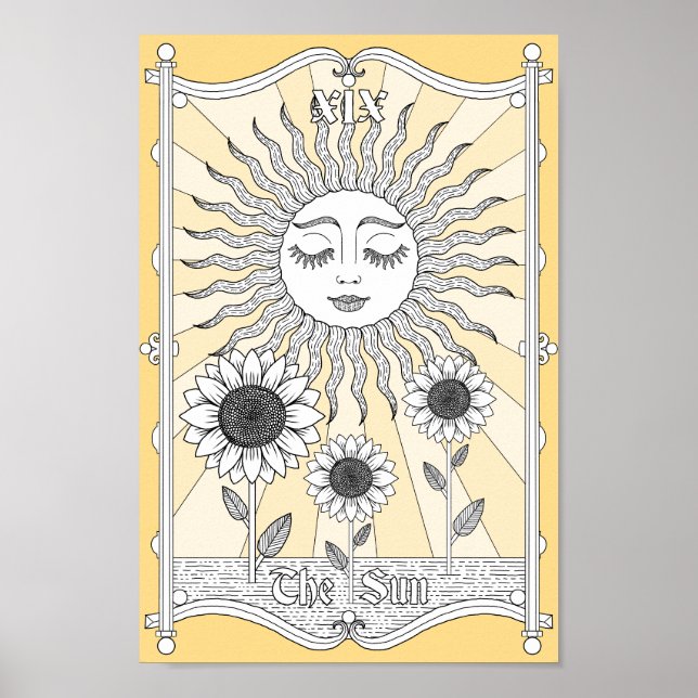 Póster El Sol Tarot XIX (Frente)