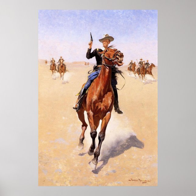 Póster El soldado de Frederic Remington (Frente)