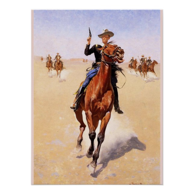 Póster El soldado de Frederic Remington (Anverso)