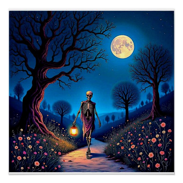 Póster El solitario esqueleto 7 (Anverso)