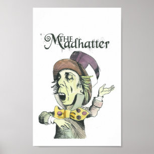 Póster el sombrerero enojado