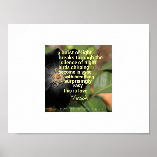 Póster El sonido del poema matutino de Ahsek Novel (Frente)