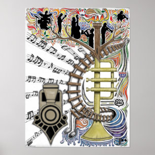 Póster "El Sonido Oído A Través De Los Árboles"