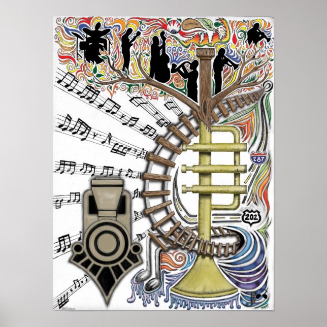 Póster "El Sonido Oído A Través De Los Árboles" (Frente)