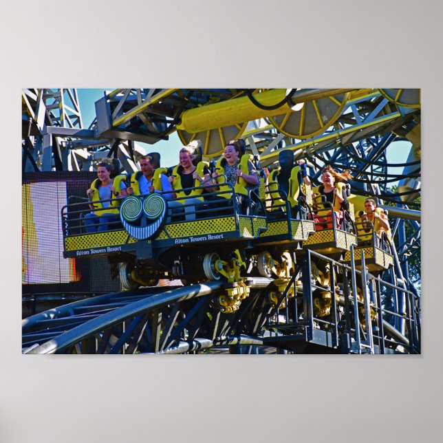 Póster El Sonriente En Tiempo De Aire | Alton Towers Reso (Frente)