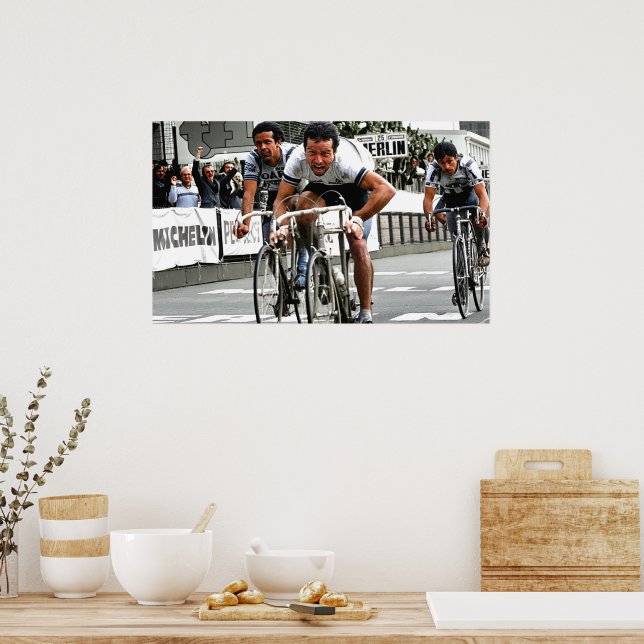 Póster El Sprint de tres vías París-Roubaix 1981 (Cocina)