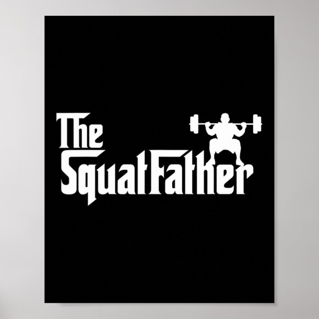 Póster El Squat Father Workout Bodybuilder (Frente)