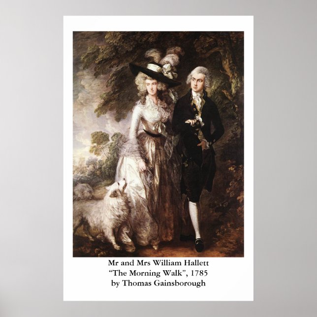 Póster El Sr. Thomas Gainsborough y la Sra. William Halle (Frente)