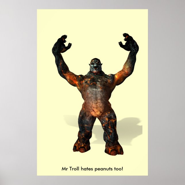 Póster ¡El Sr. Troll odia también los maníes! (Frente)