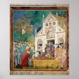 Póster El St. Clare abraza al cuerpo de St Francis