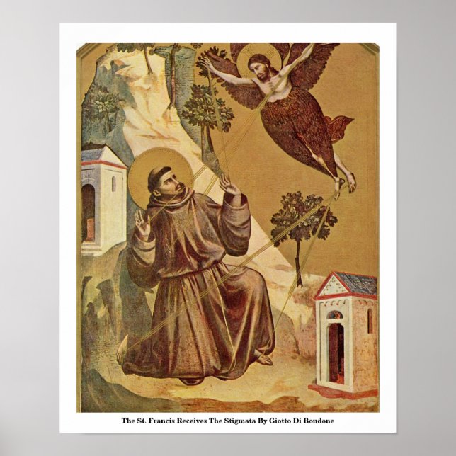 Póster El St. Francis Recibe El Stigmata (Frente)