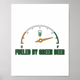 Póster El St Patrick está alimentado por cerveza verde