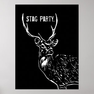 Póster El Stag, poster fiesta