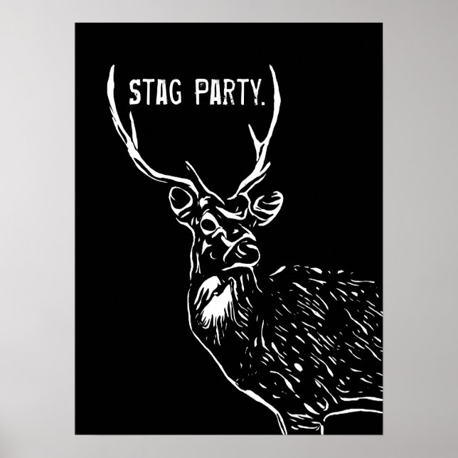 Póster El Stag, poster fiesta (Frente)