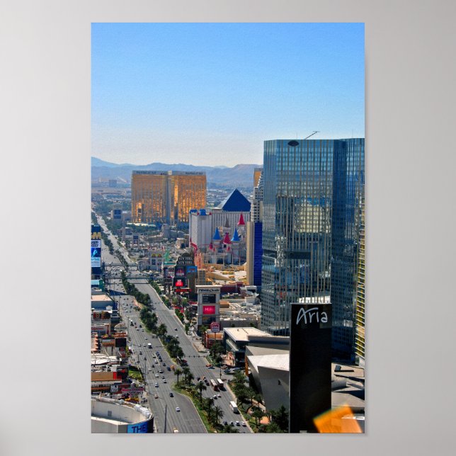 Póster El Strip Skyline Cityscape America (Frente)