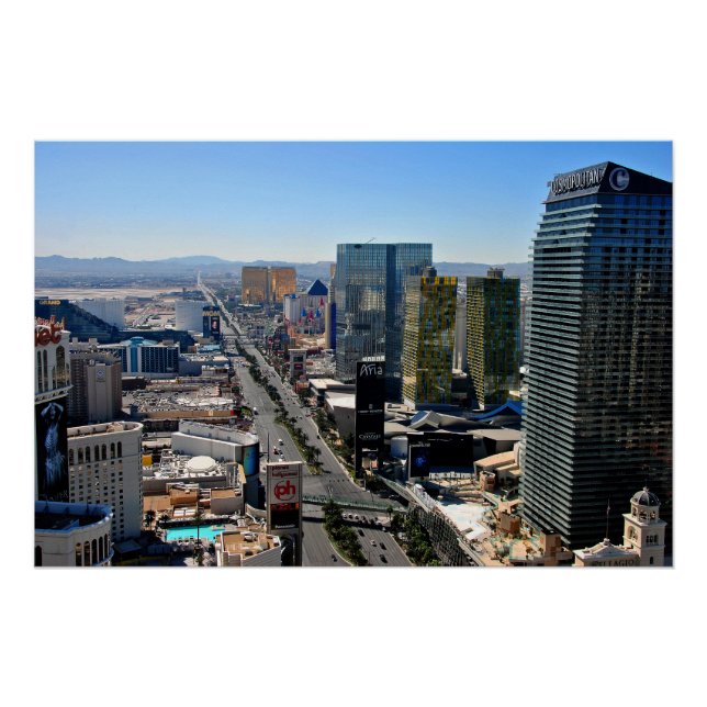 Póster El Strip Skyline Cityscape America (Anverso)