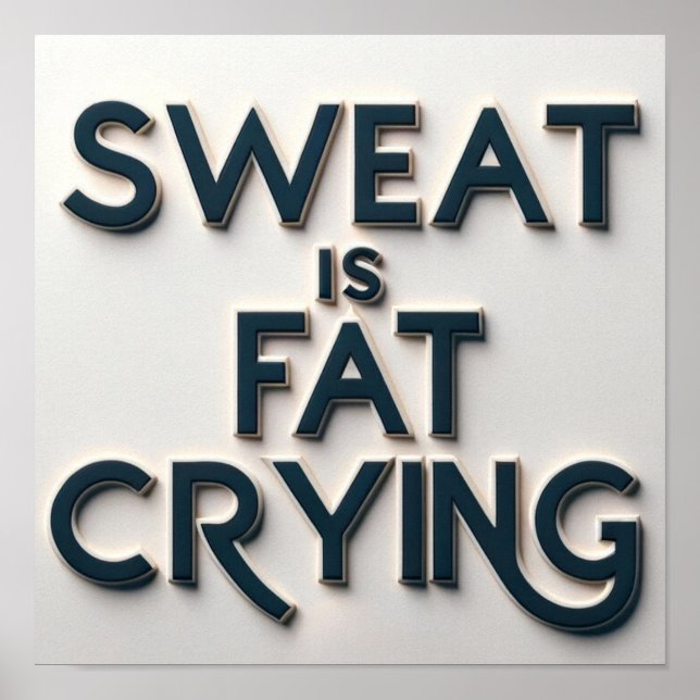 Póster El sudor es un gimnasio Inspirador motivacional qu (Frente)