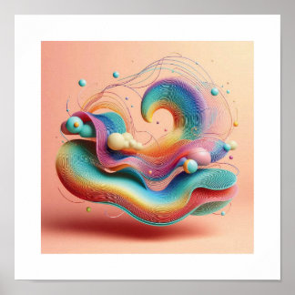 Póster El sueño abstracto único