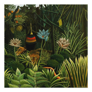 Póster El sueño, Bello Artes de Henri Rousseau